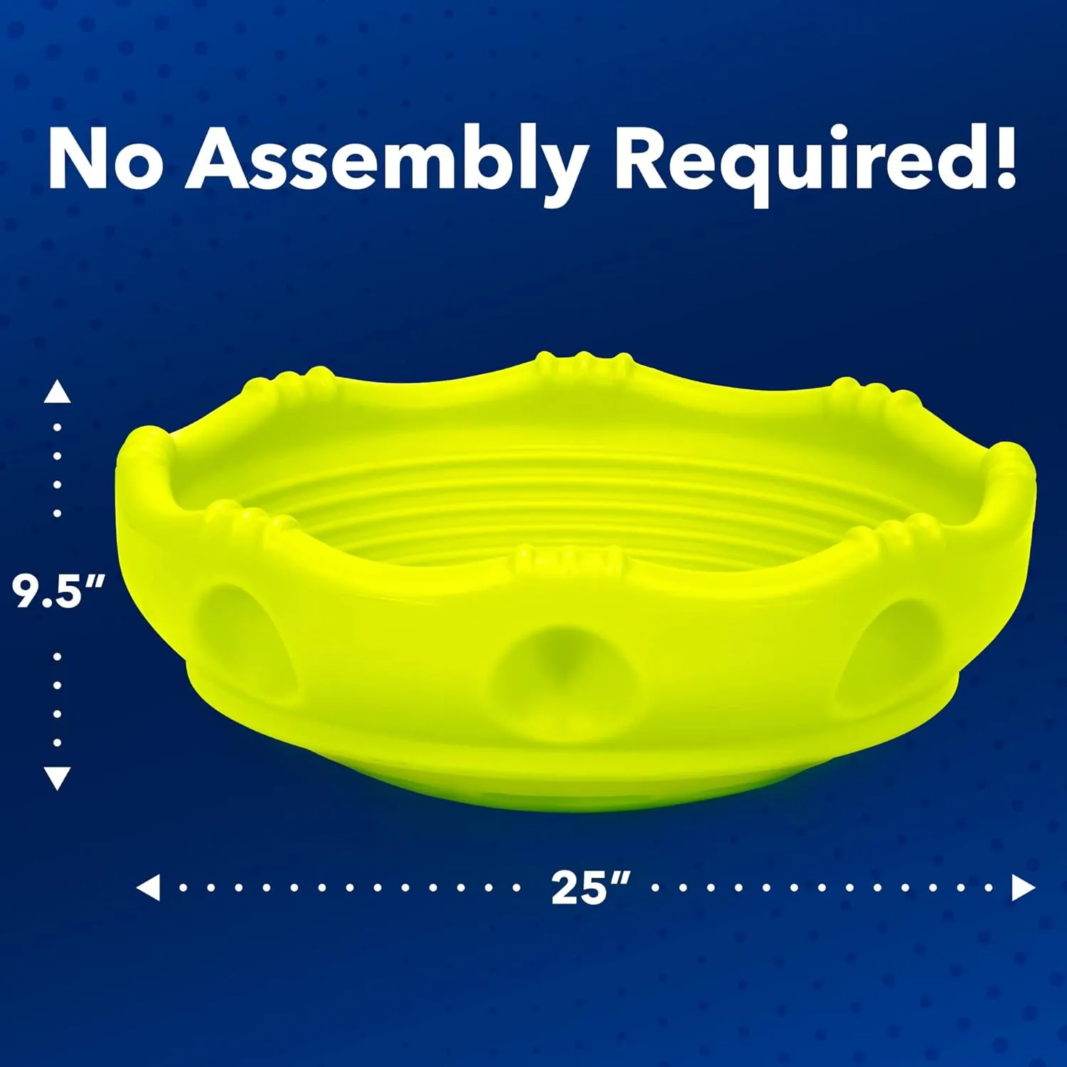 Simplay3 Two Sided Rock Around Wobble Disk and Climbing Dome for Toddlers and Kids - Rocking and Climbing - Indoor/Outdoor - Yellow/Green, Made in USA (1 Pack)