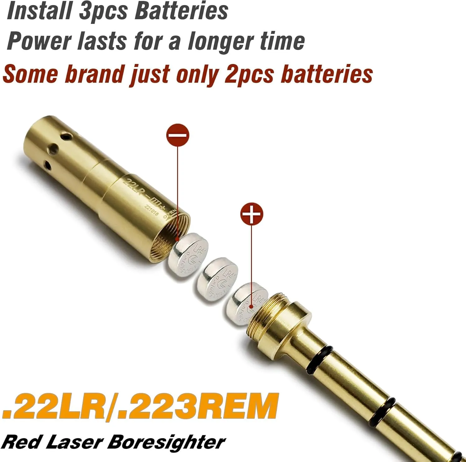 Special Laser Boresighter End Barrel Laser Bore Sight Accurately and Easy to Fit Revolvers Pistols Rifle and Air Guns
