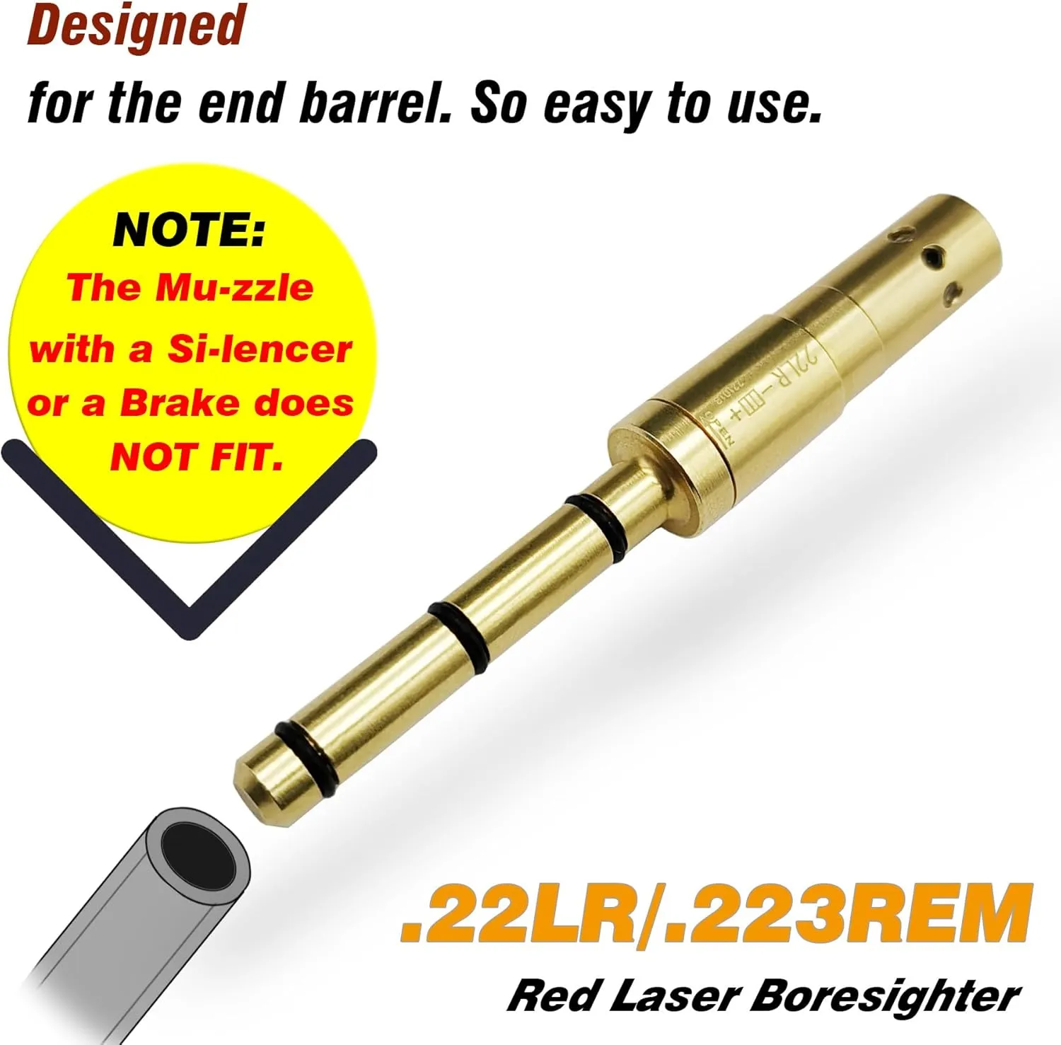Special Laser Boresighter End Barrel Laser Bore Sight Accurately and Easy to Fit Revolvers Pistols Rifle and Air Guns