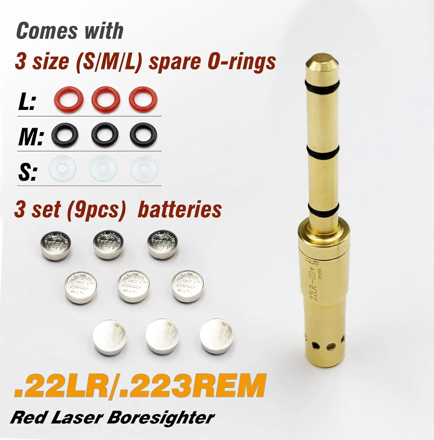 Special Laser Boresighter End Barrel Laser Bore Sight Accurately and Easy to Fit Revolvers Pistols Rifle and Air Guns