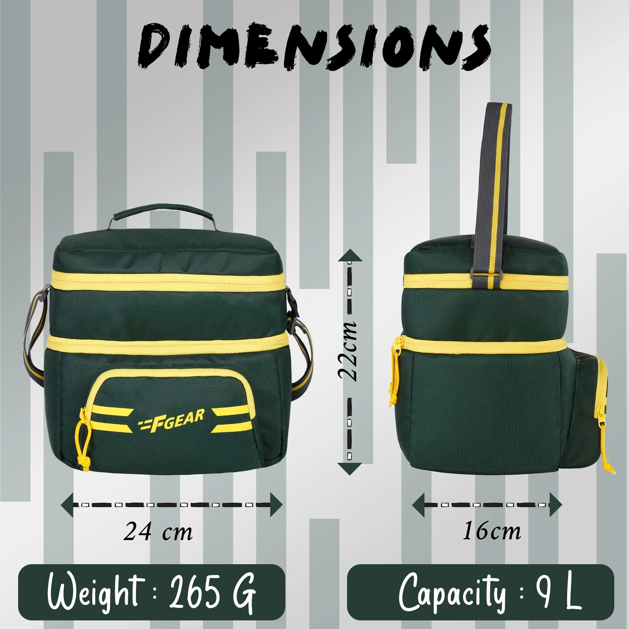 Sushi 9L Spruce Yellow Lunch Bag