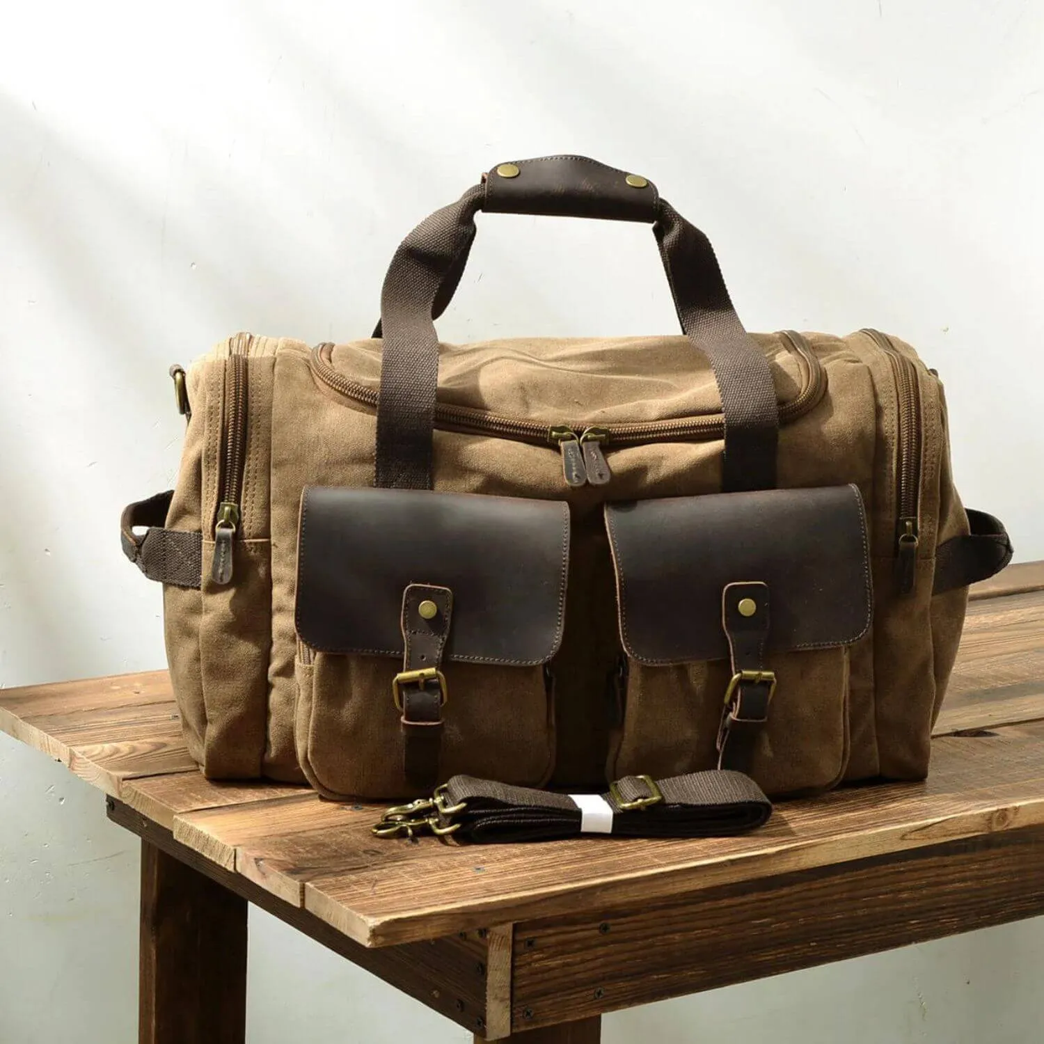 The Buckaroo Fit - Vintage Canvas Gym Bag