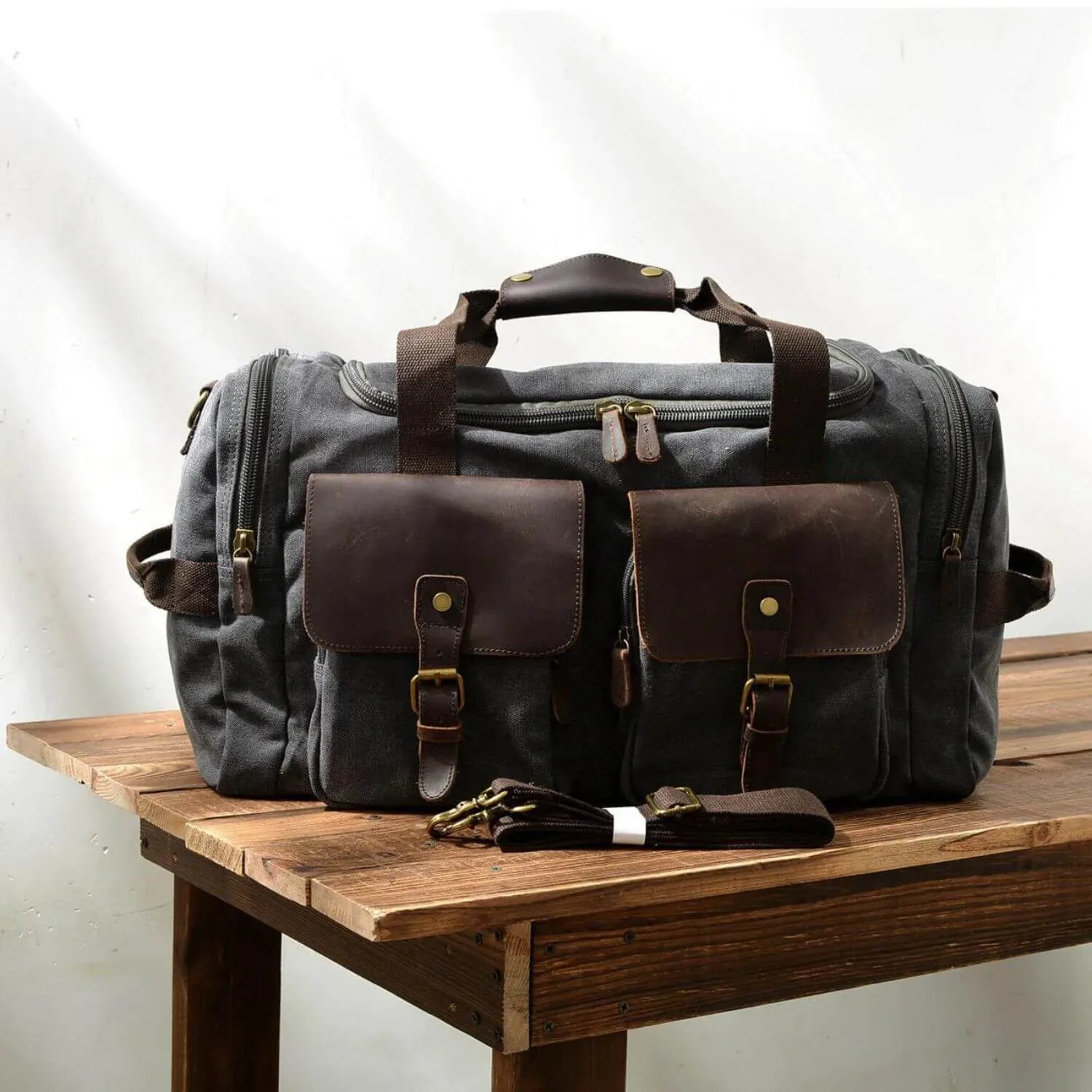 The Buckaroo Fit - Vintage Canvas Gym Bag