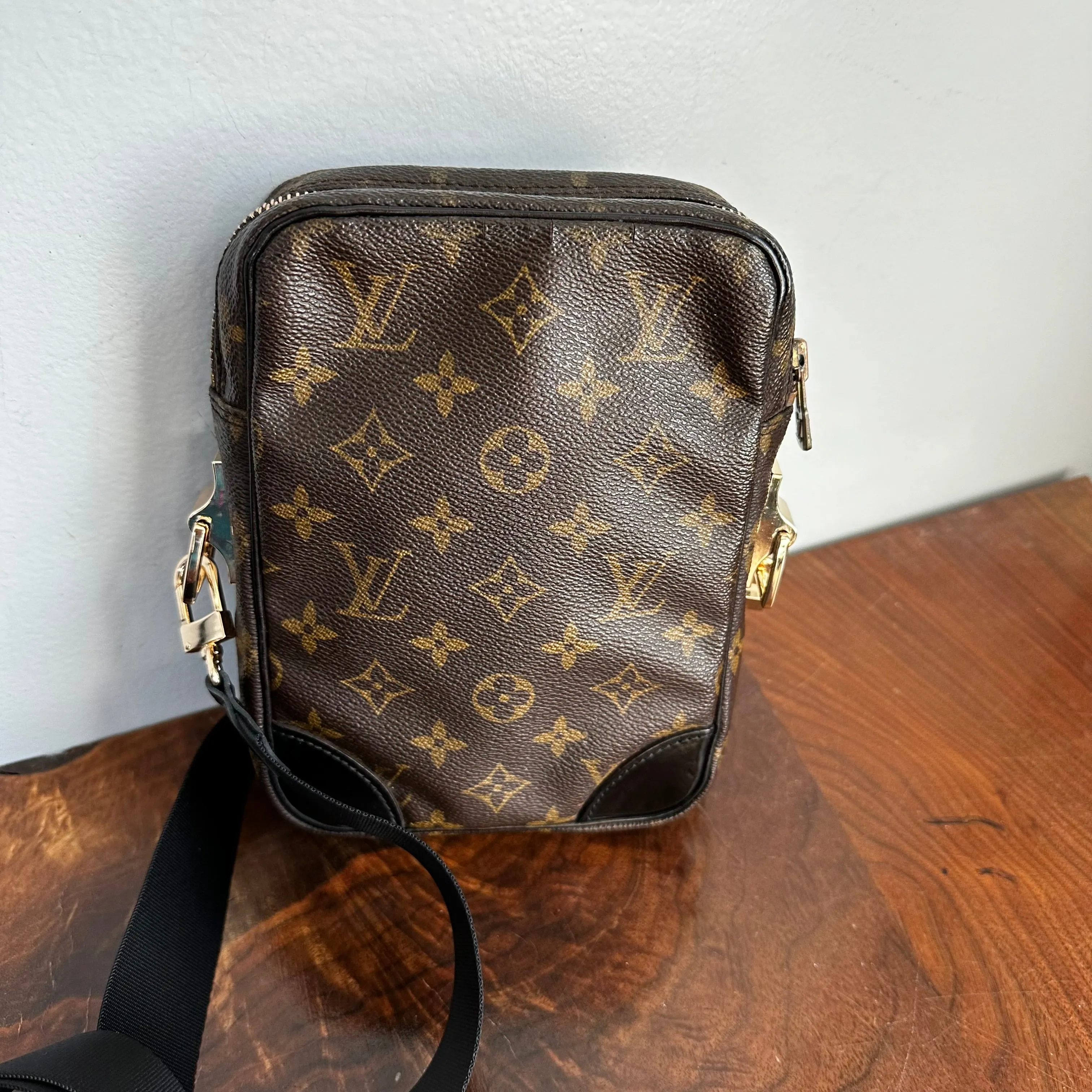The Macaw - LV Monogram Crossbody Bag in Black