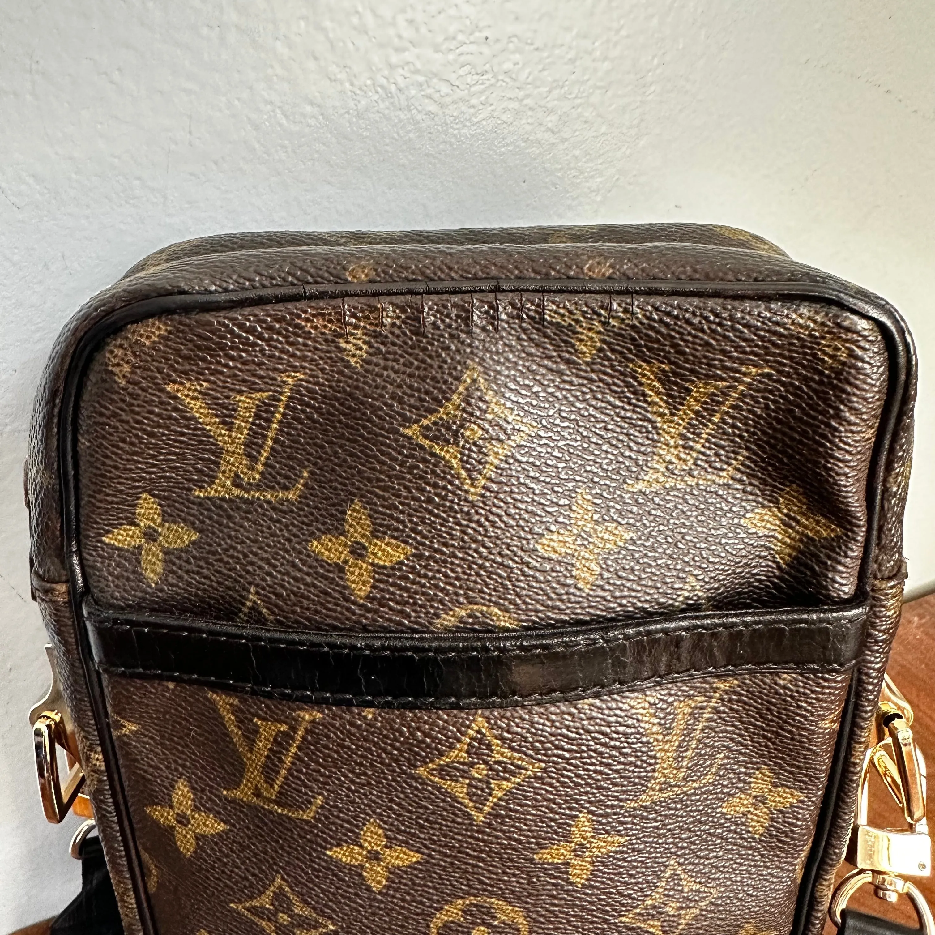 The Macaw - LV Monogram Crossbody Bag in Black
