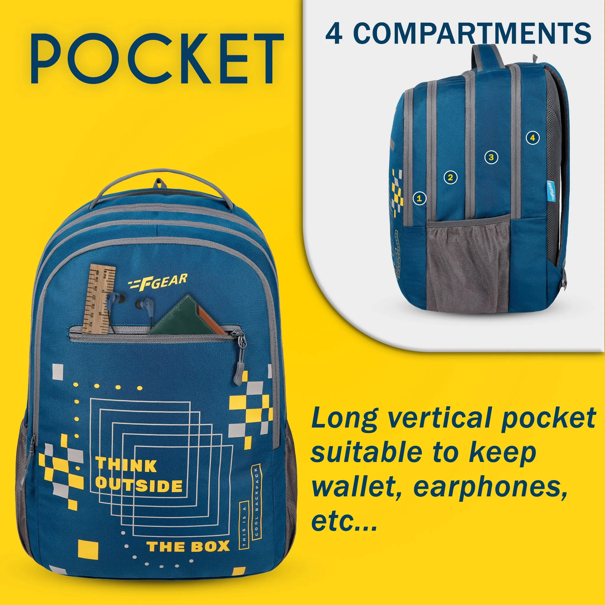 Think 37L Peacock Blue Backpack