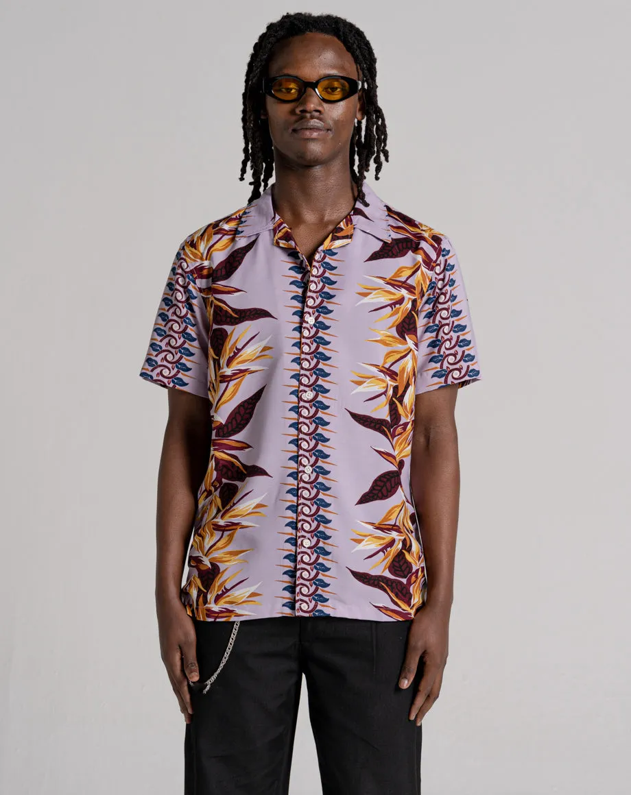 TONGA UNISEX PRINTED SHIRT - LILAC