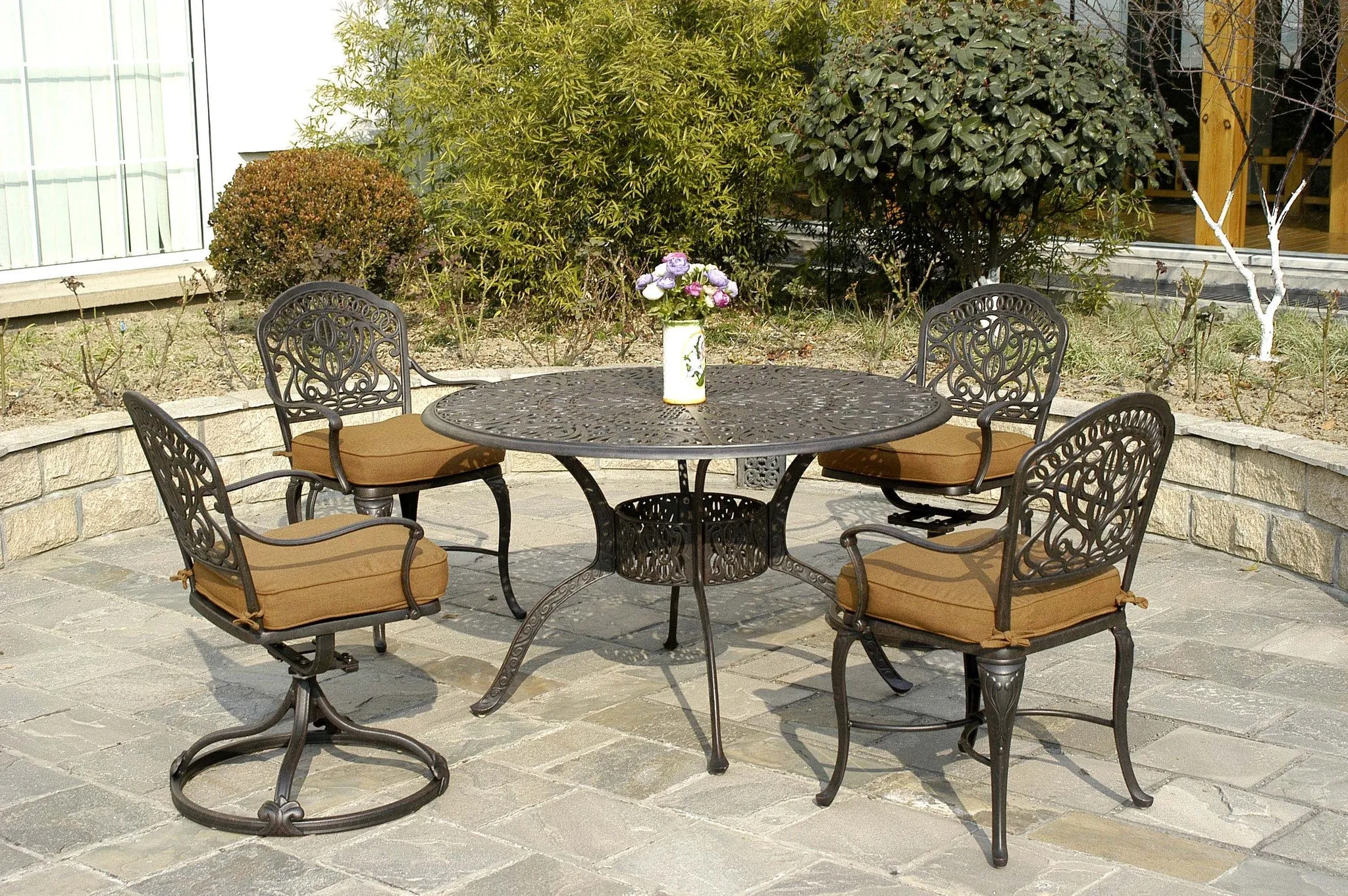 Tuscany 48" cast aluminum Dining Table