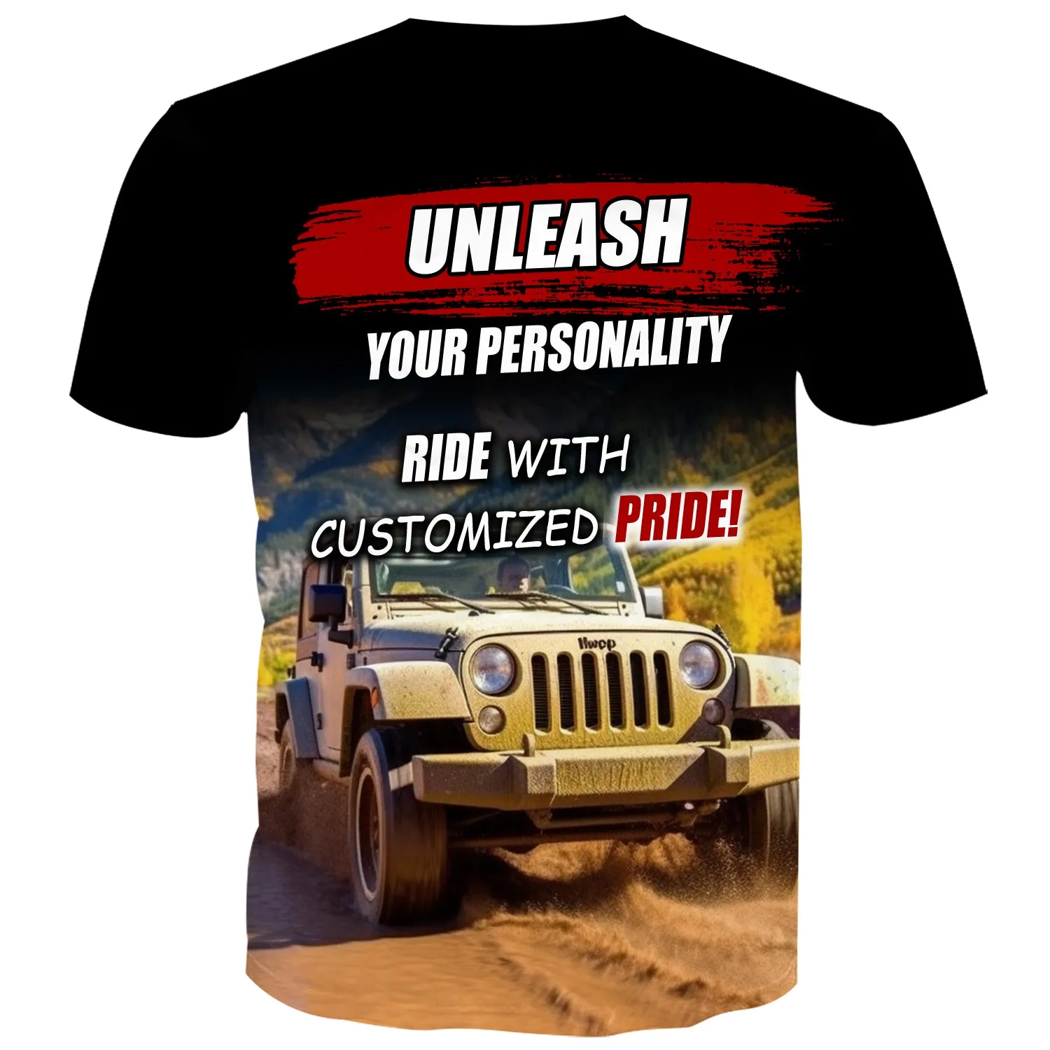 Unleash your Personality, Ride with Customized Pride - T-Shirt