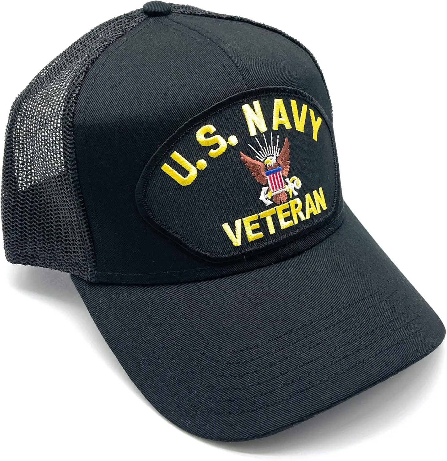 US Navy Veteran Patch Mesh Adjustable Baseball Cap