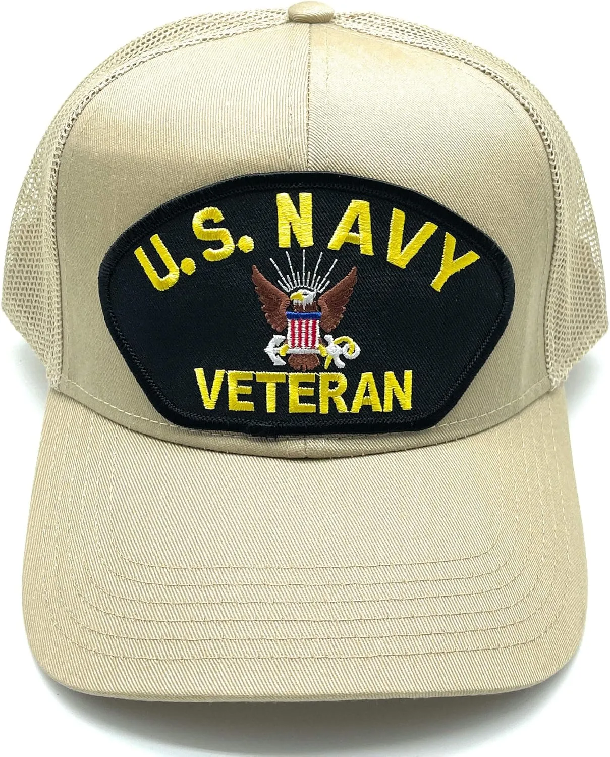 US Navy Veteran Patch Mesh Adjustable Baseball Cap