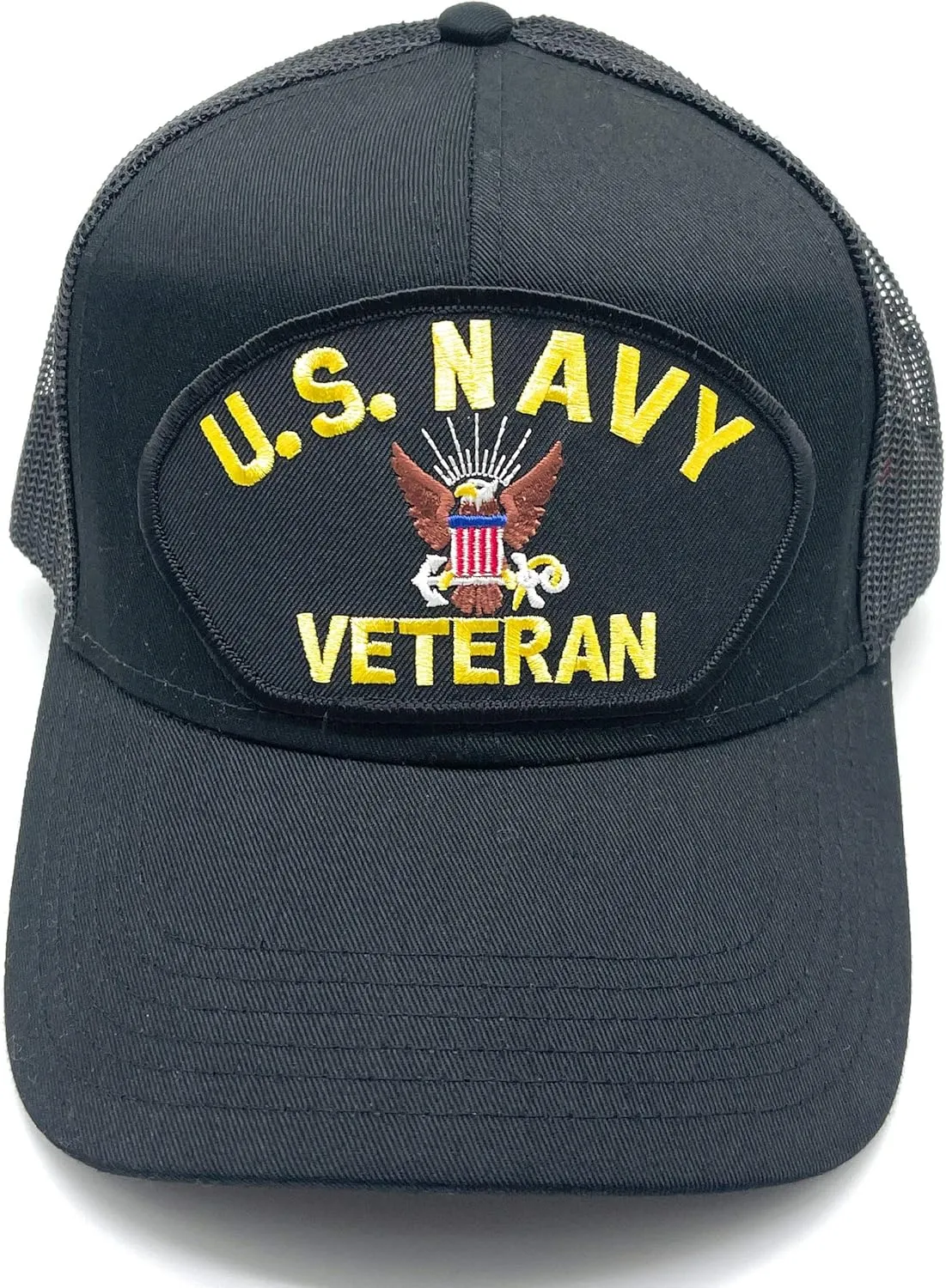 US Navy Veteran Patch Mesh Adjustable Baseball Cap