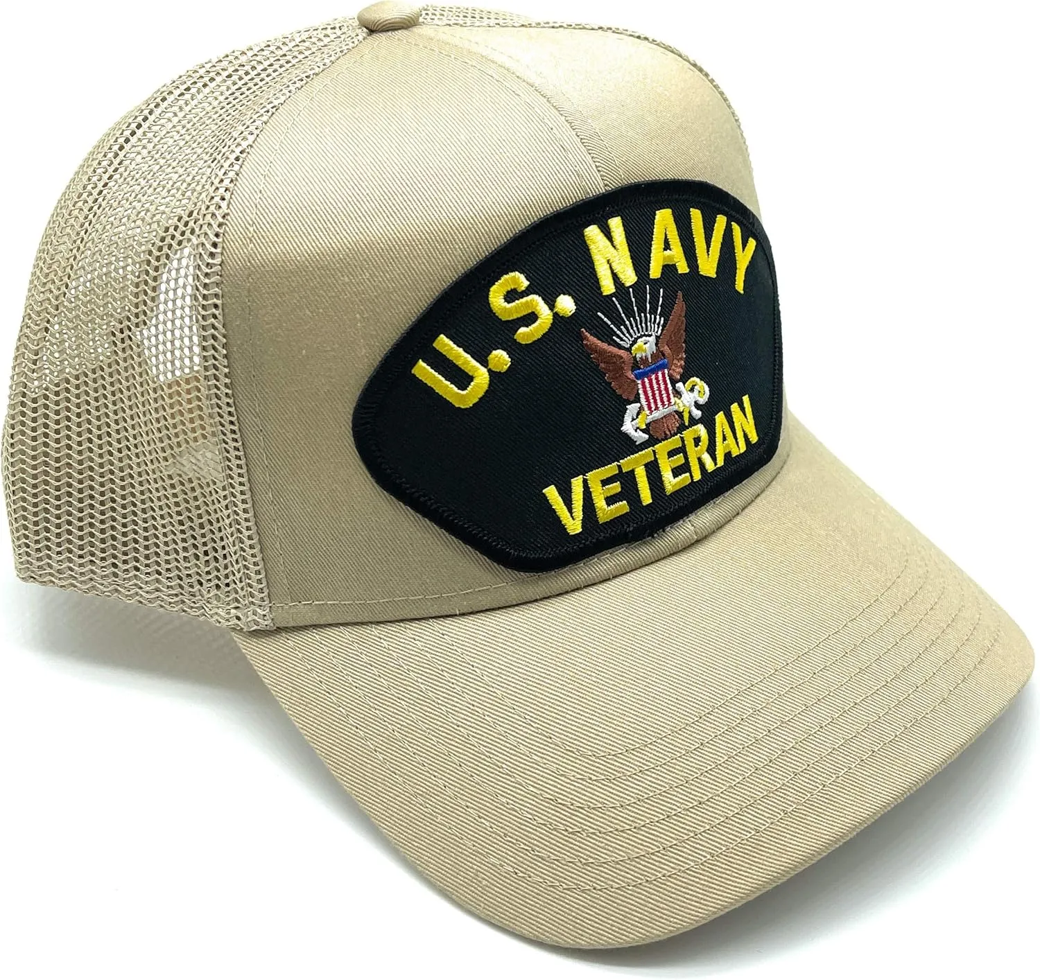 US Navy Veteran Patch Mesh Adjustable Baseball Cap