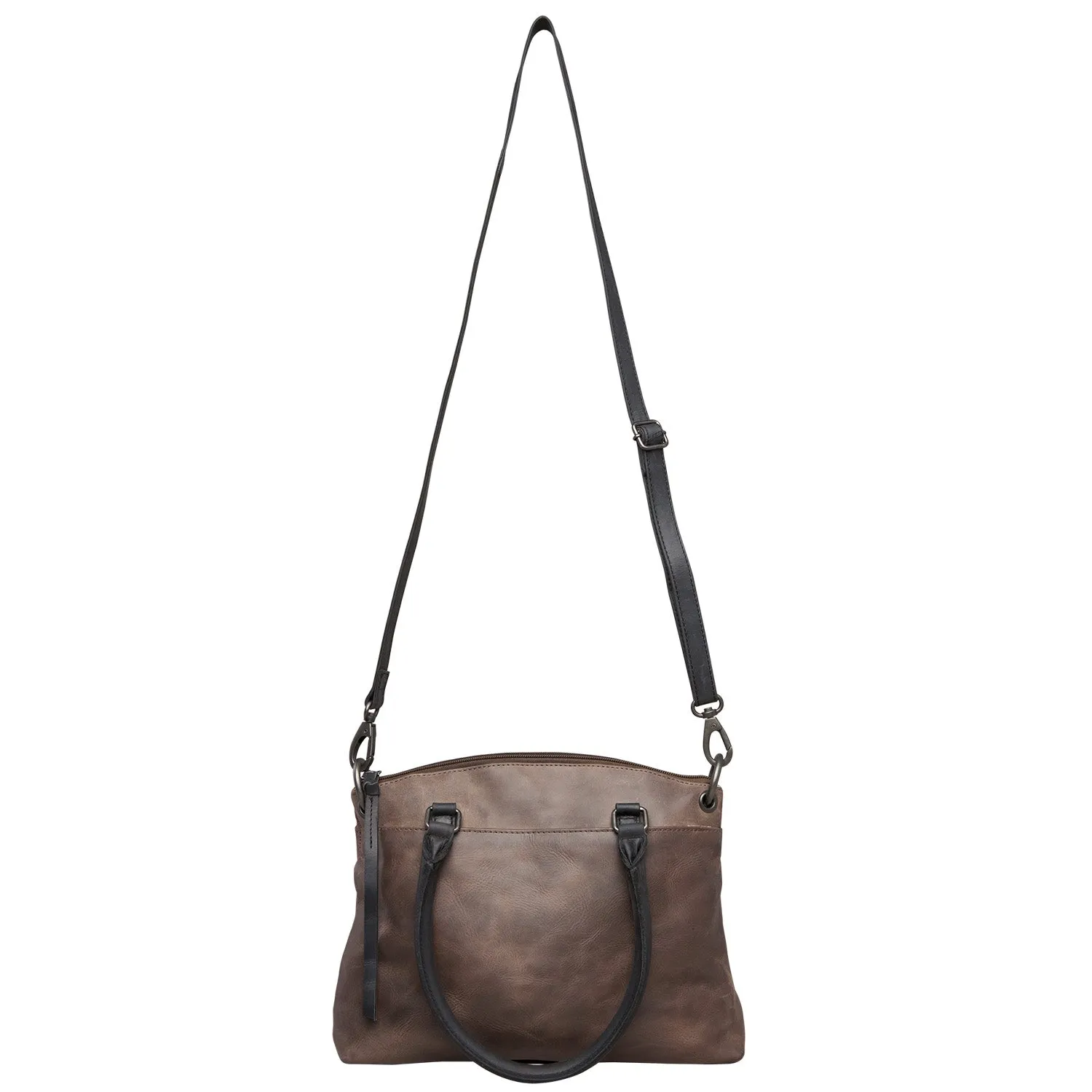 Whitely Leather Conceal Carry Lockable Crossbody Satchel