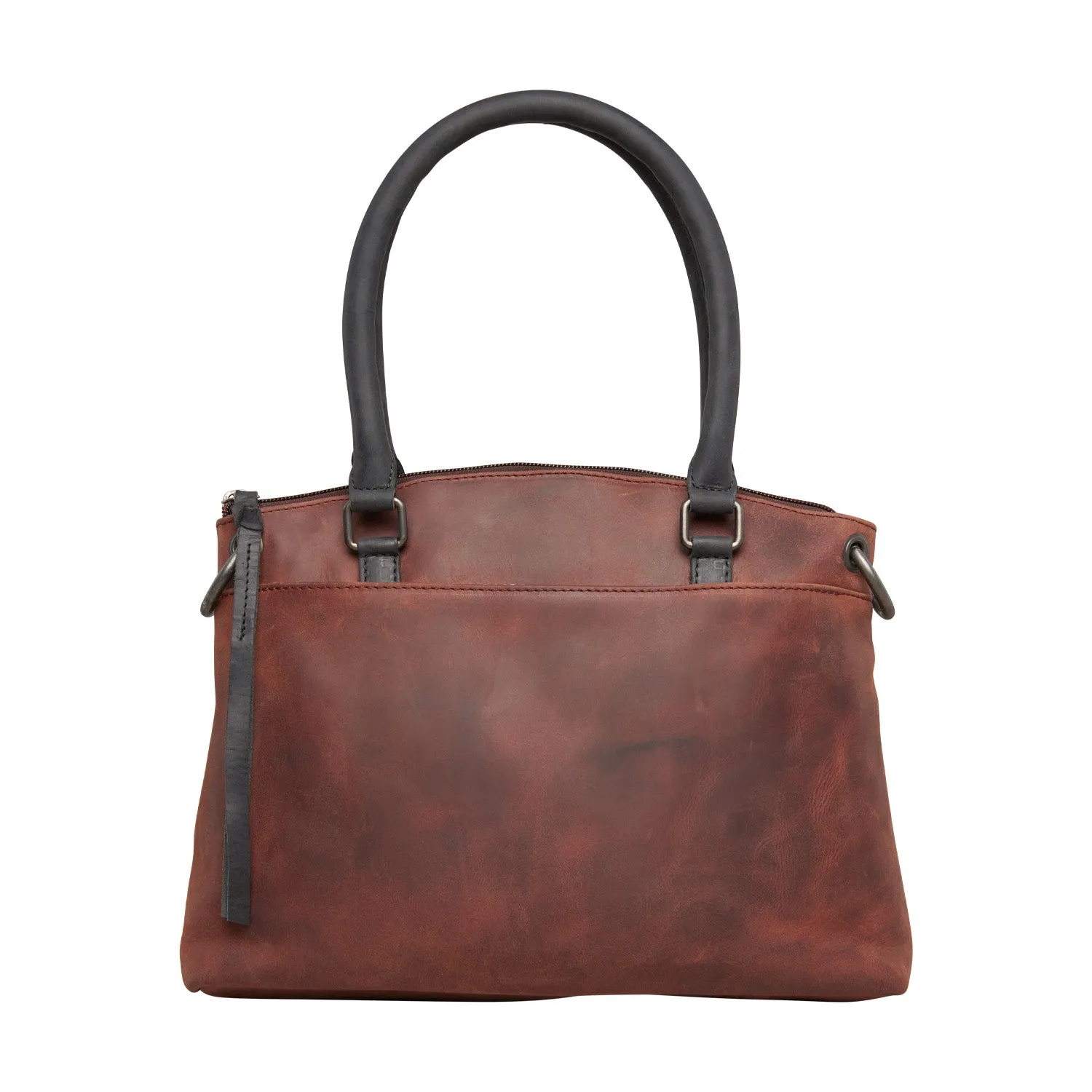 Whitely Leather Conceal Carry Lockable Crossbody Satchel