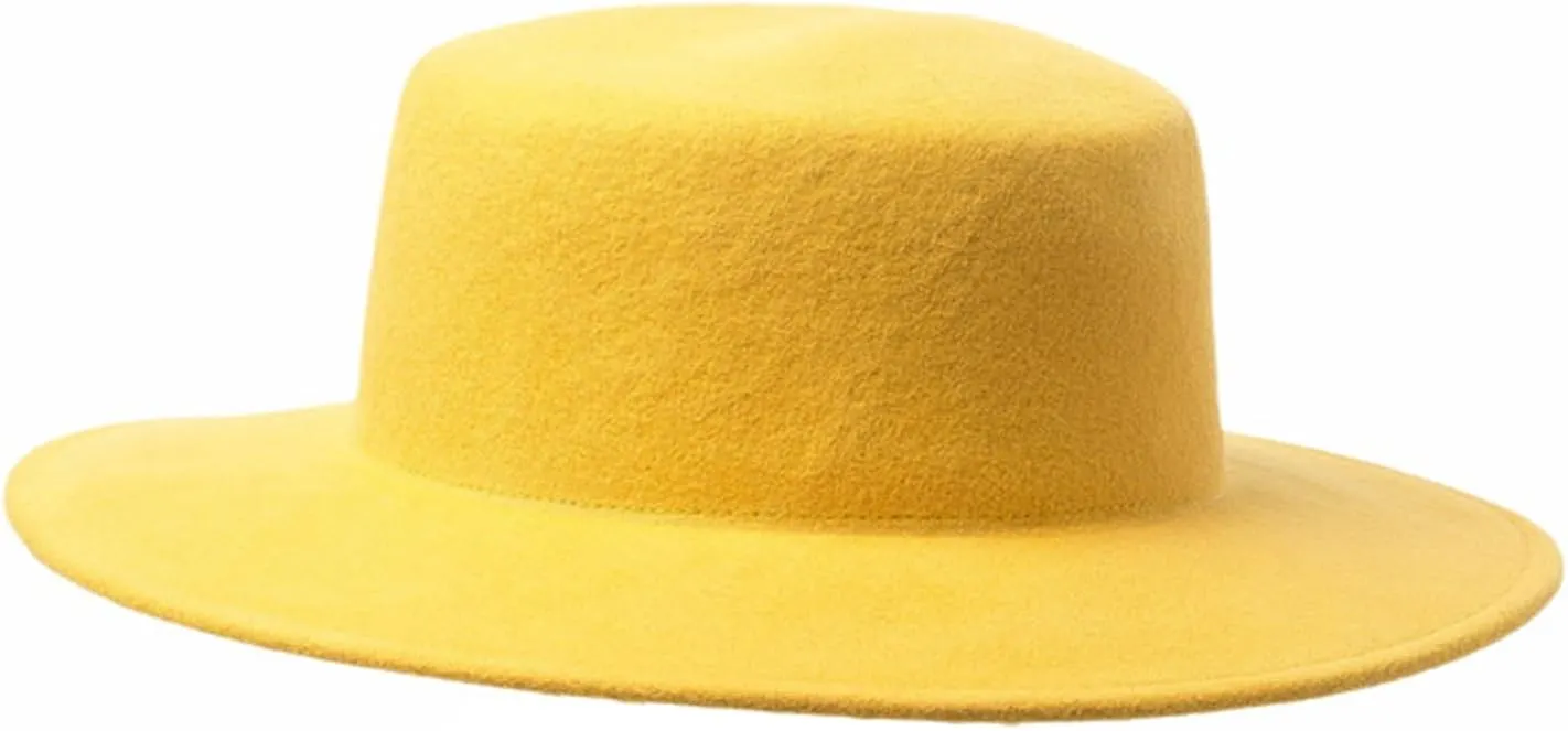 Wide Brim Fedora Hat for Women Men Classic Panama Hat Costume Wool Fedora Hat