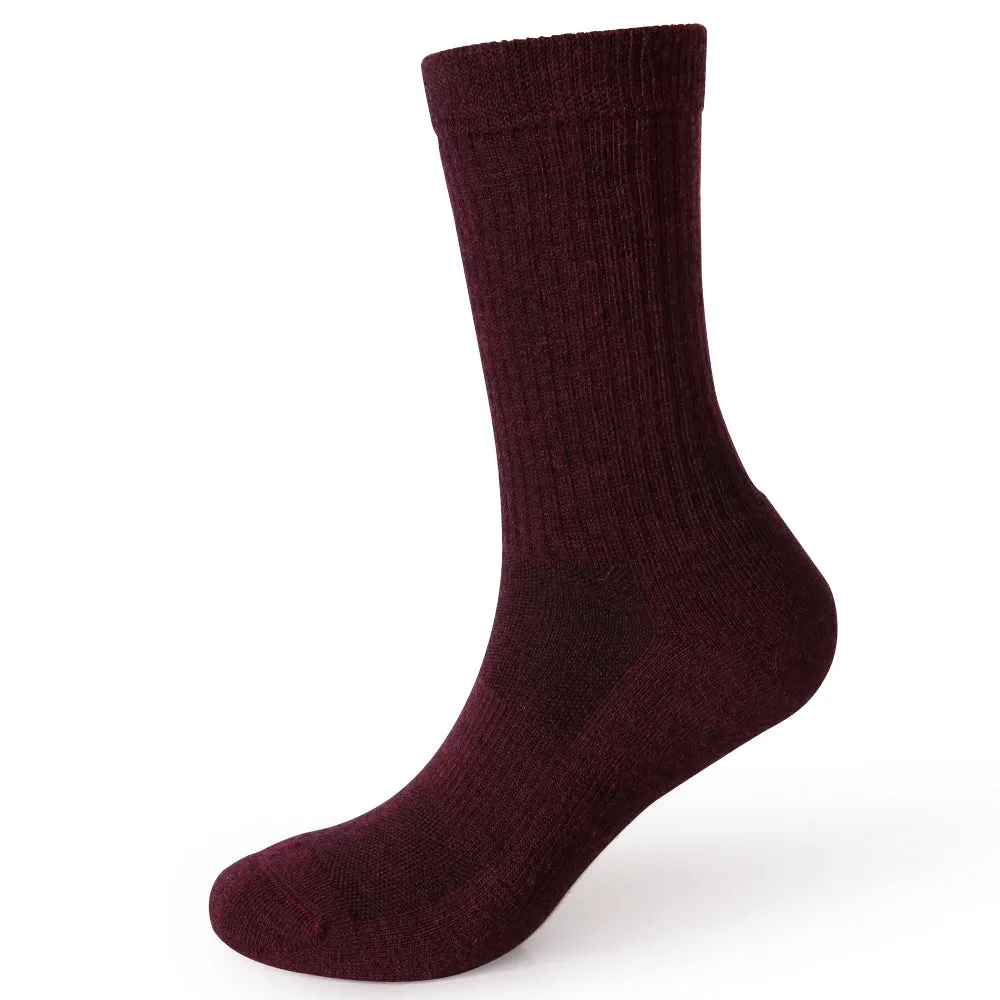 Women's Long Way Hiking Grey Cushion Crew Sock 4 Pack