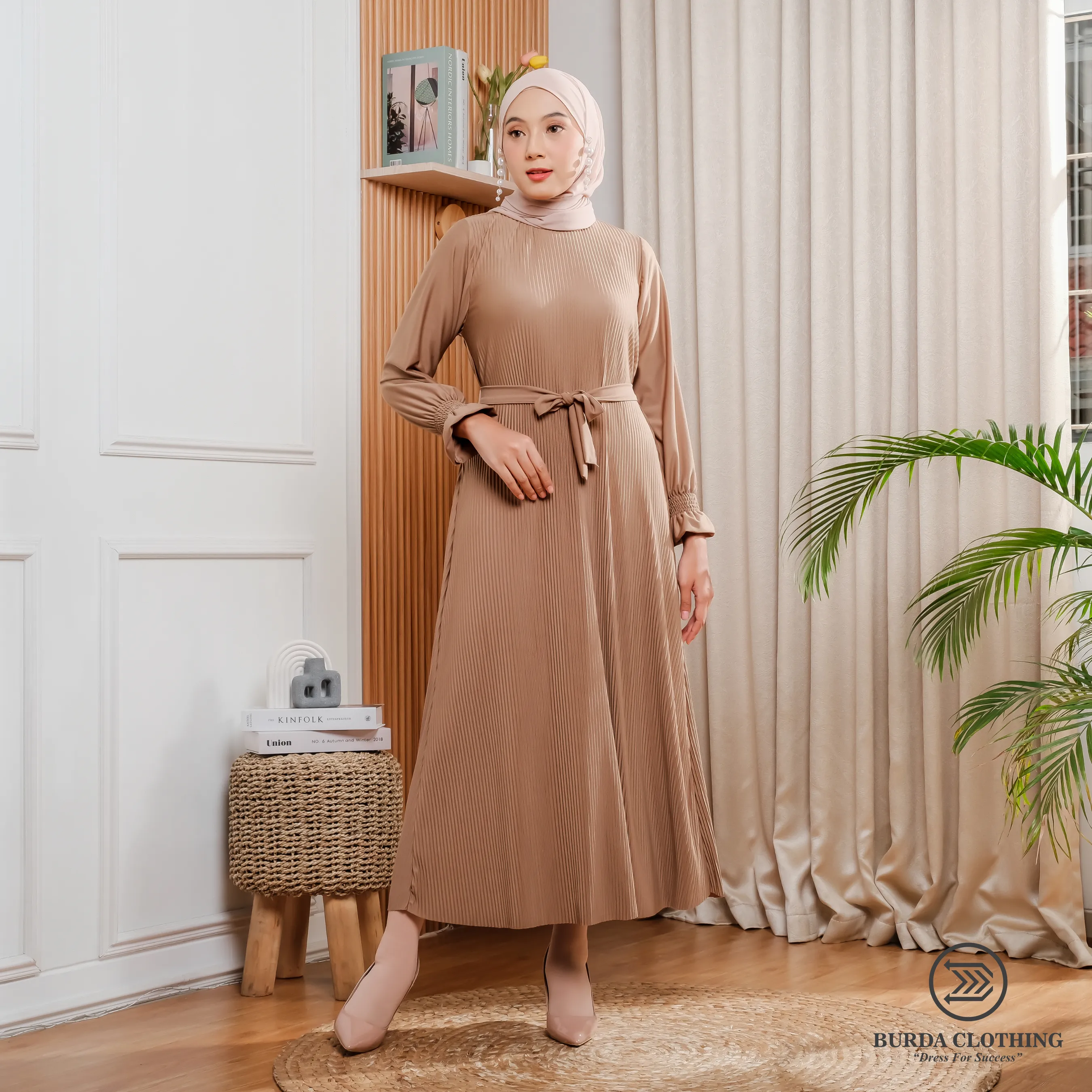 Women's Plain Dress Brown